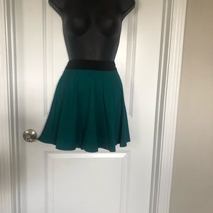 Emerald Green Skater Skirt